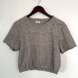 Wilfred patterned cropped T-shirt